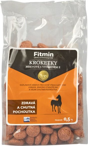 Fitmin Pamlsky pro koně - krokety Fitmin, mrkev+ vit.E, 500 g