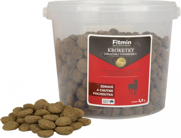 Fitmin Pamlsky pro koně - krokety Fitmin, jablko+ vit.C, 1,2 kg