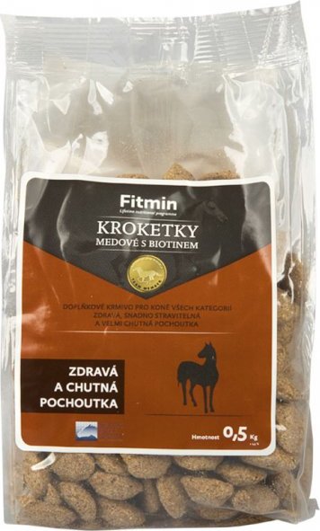 Fitmin Pamlsky pro koně - krokety Fitmin, med +biotin, 500 g