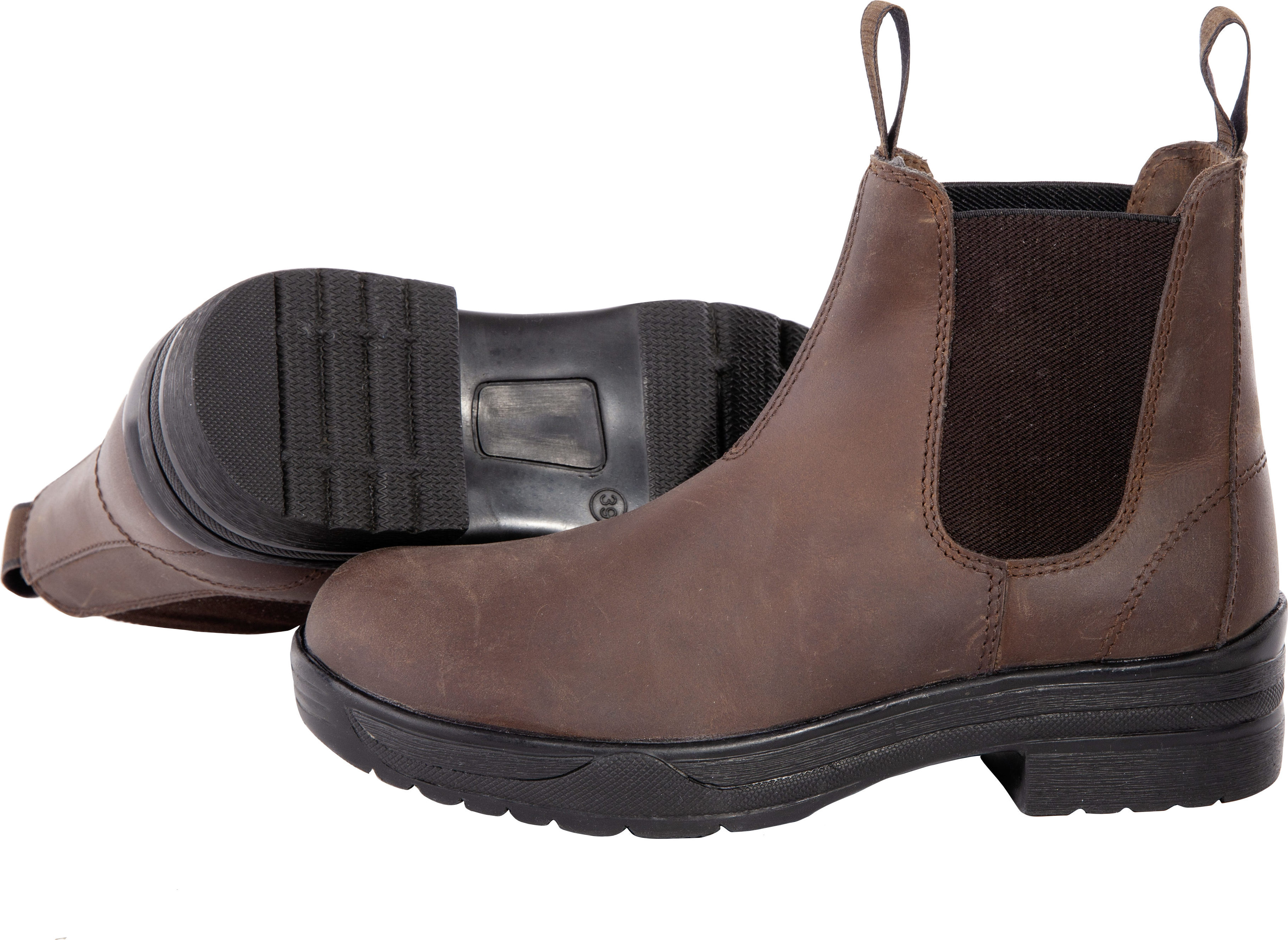 USG Pérka jezdecká kožená Walk & Ride USG, unisex, hnědá Velikost: 45