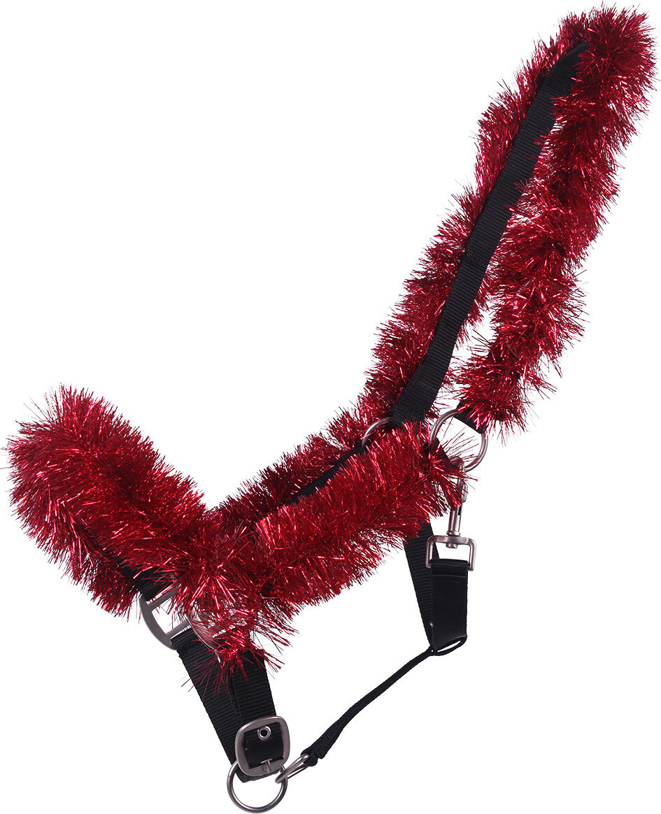 QHP Ohlávka Christmas garland QHP, red Velikost: COB