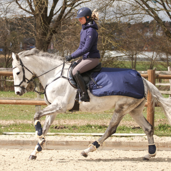 BUSSE Deka bederní Rain BUSSE, nepromokavá, 50 g, navy Délka zad: 125 cm