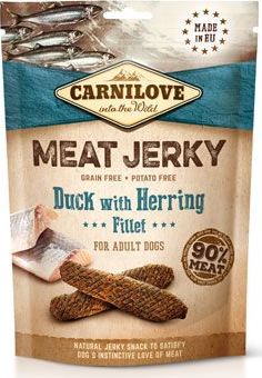 CARNILOVE Pochoutka pro psy Jerky Duck&Herring Fillet Carnilove, 100 g