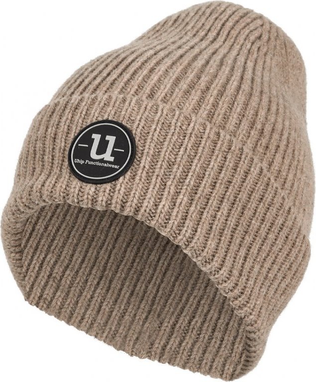 UHIP Čepice vlněná UHIP, pletená, unisex, taupe sand