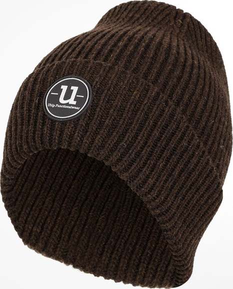UHIP Čepice vlněná UHIP, pletená, unisex, chocolate plum brown