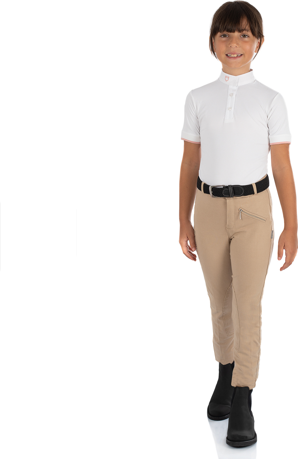 Rajtky Leilani EQUESTRO s kolenními záplatami, dětské, beige Velikost: 32