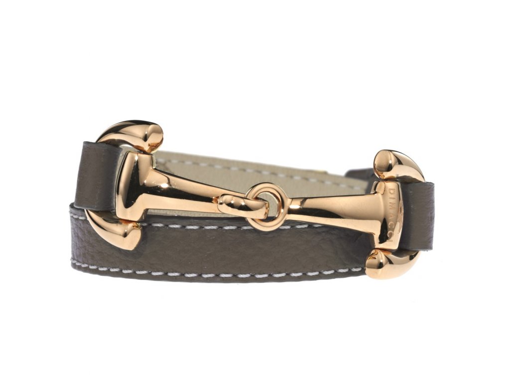DIMACCI Náramek ALBA DIMACCI, grey/rosegold