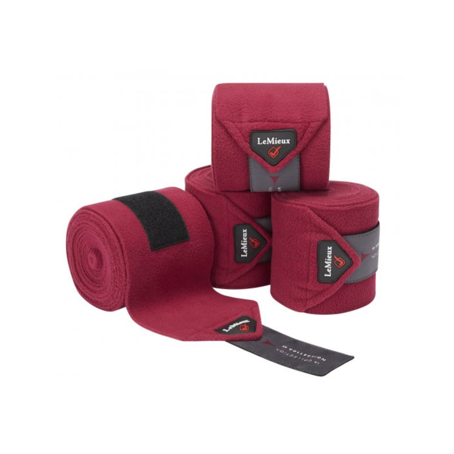 LeMieux Bandáže fleecové Polo LeMieux, 4 ks, 3,8 m, mulberry