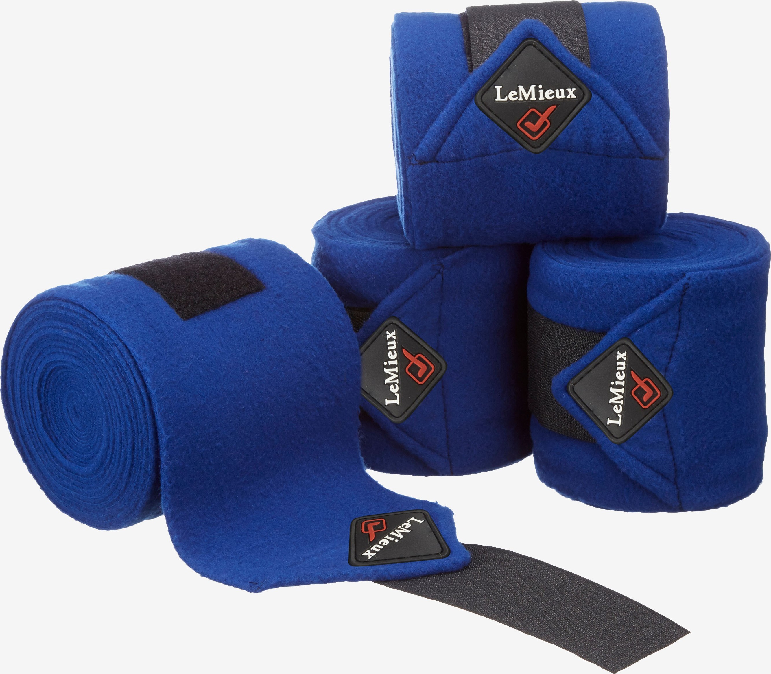 LeMieux Bandáže fleecové Polo LeMieux, 4 ks, 3,8 m, benetton blue