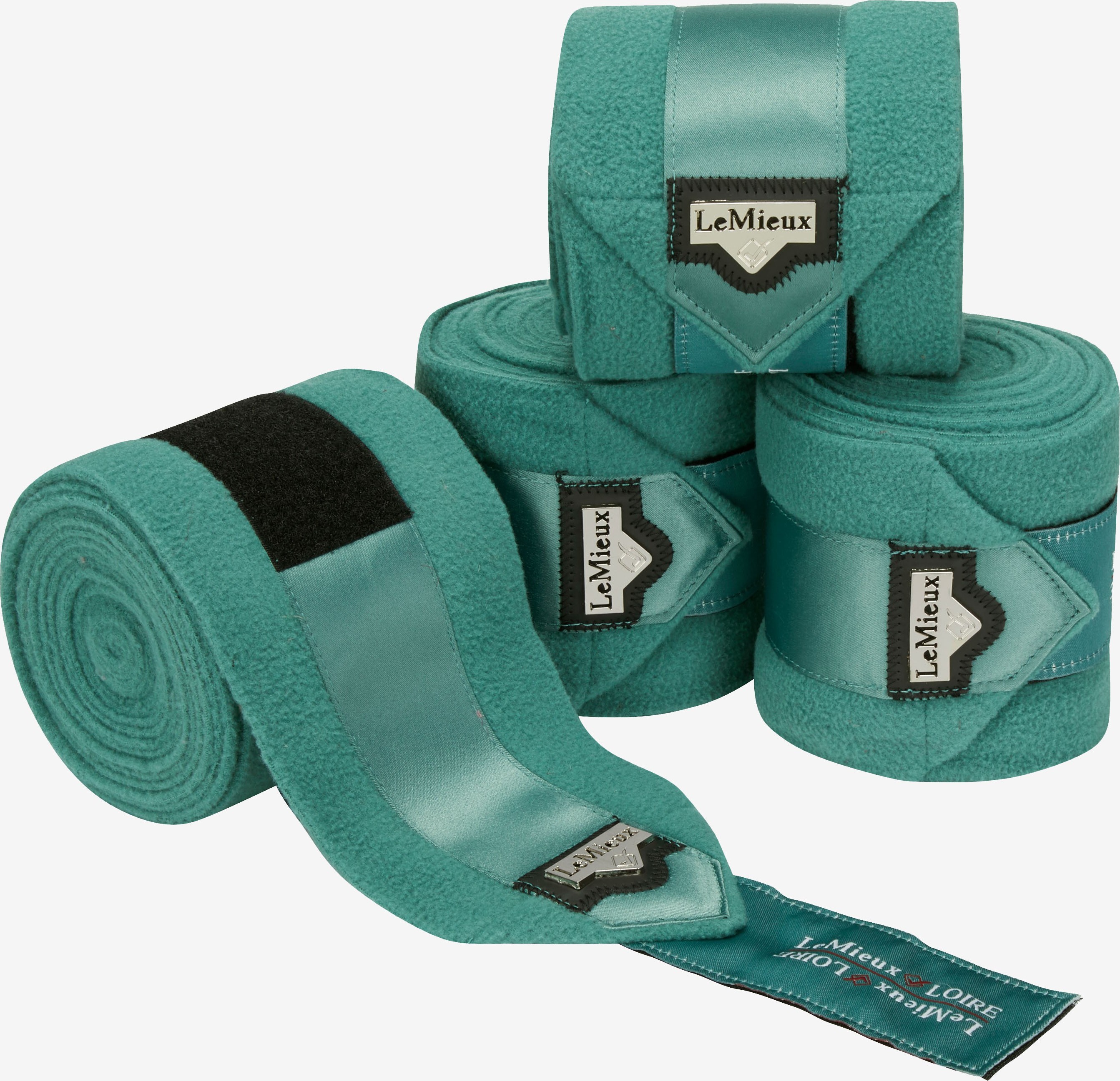 LeMieux Bandáže Polo Loire Satin LeMieux, 4 ks, 3,8 m, sage