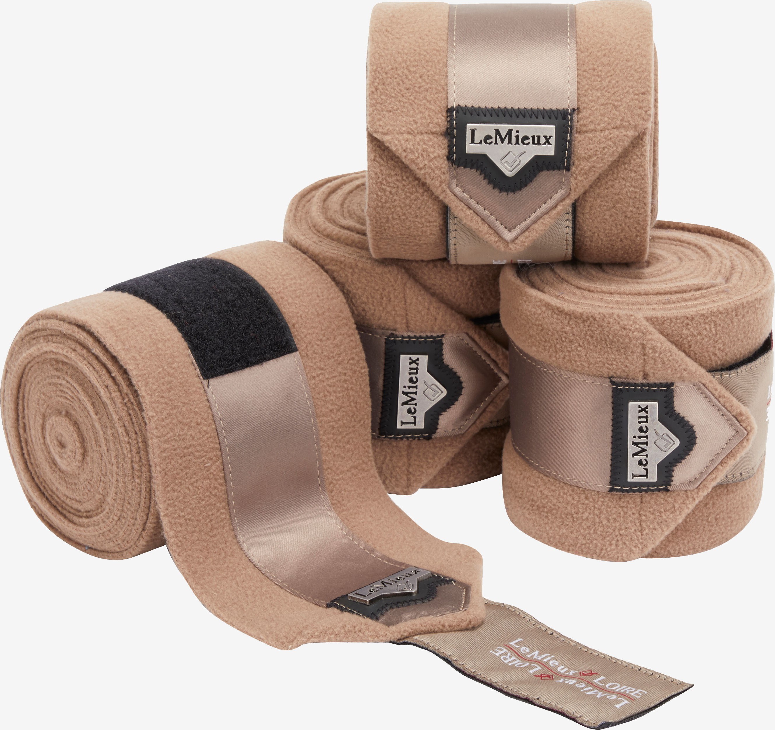 LeMieux Bandáže Polo Loire Satin LeMieux, 4 ks, 3,8 m, mink