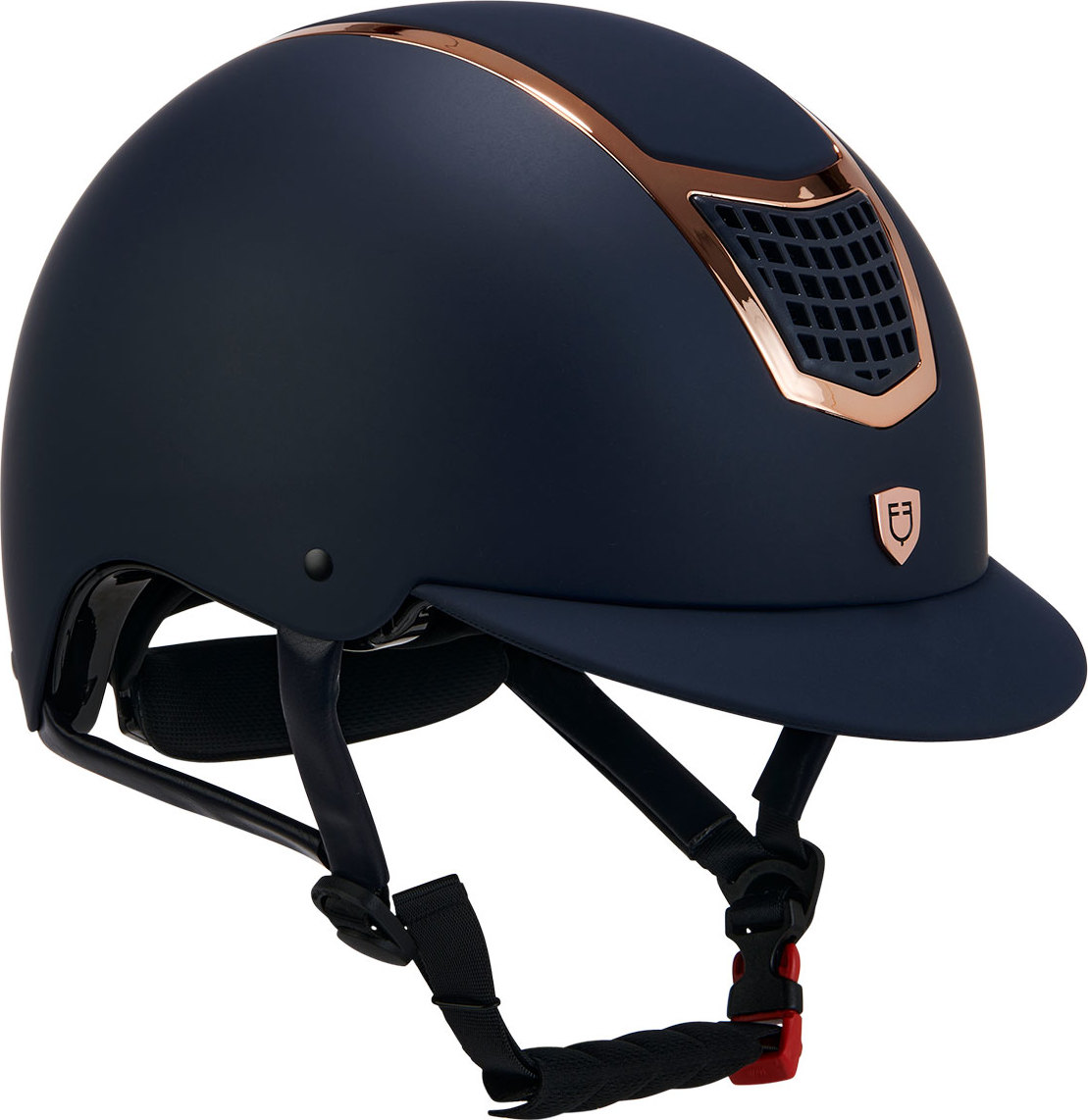 EQUESTRO Helma Eclipse Plain Matt EQUESTRO, navy/rose gold Obvod hlavy: 53-55 cm