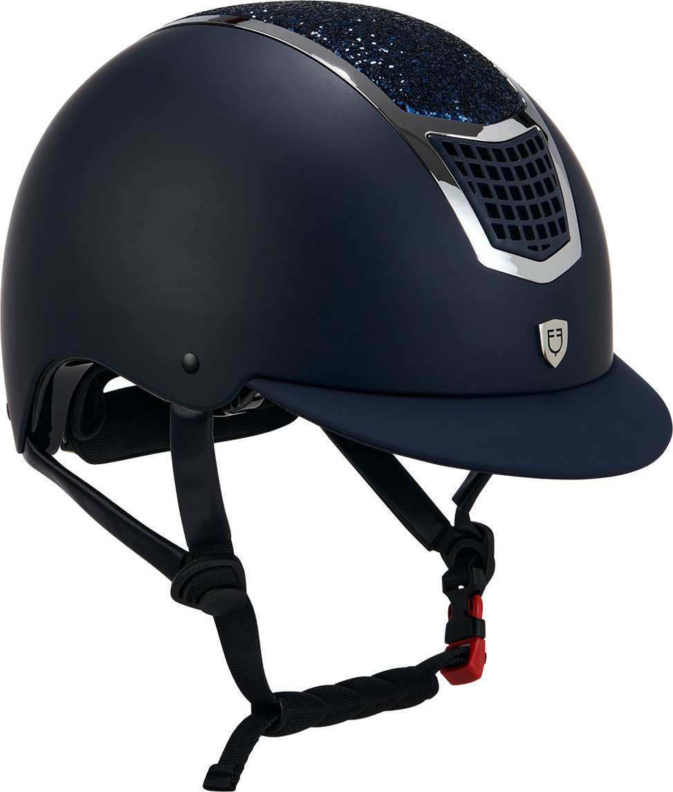 EQUESTRO Helma Eclipse Stone Mat EQUESTRO, navy/silver Obvod hlavy: 53-55 cm
