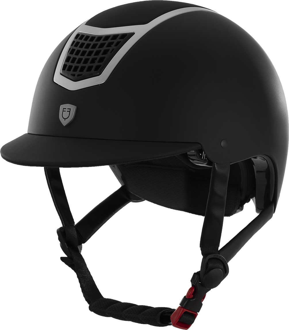EQUESTRO Helma Eclipse Plain Matt EQUESTRO, black/silver Obvod hlavy: 53-55 cm