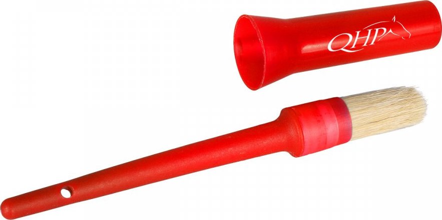 Q-essentials Štětec na kopyta s pouzdrem Q-essentials, bright red