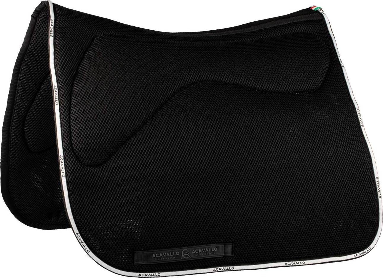 ACAVALLO Dečka podsedlová 3D Spacer Memory Foam ACAVALLO, drezurní, černá