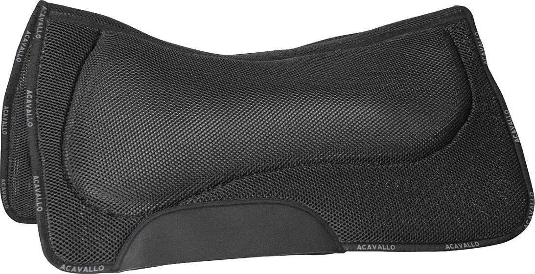 ACAVALLO Dečka podsedlová 3D Spacer Memory Foam ACAVALLO, westernová, černá