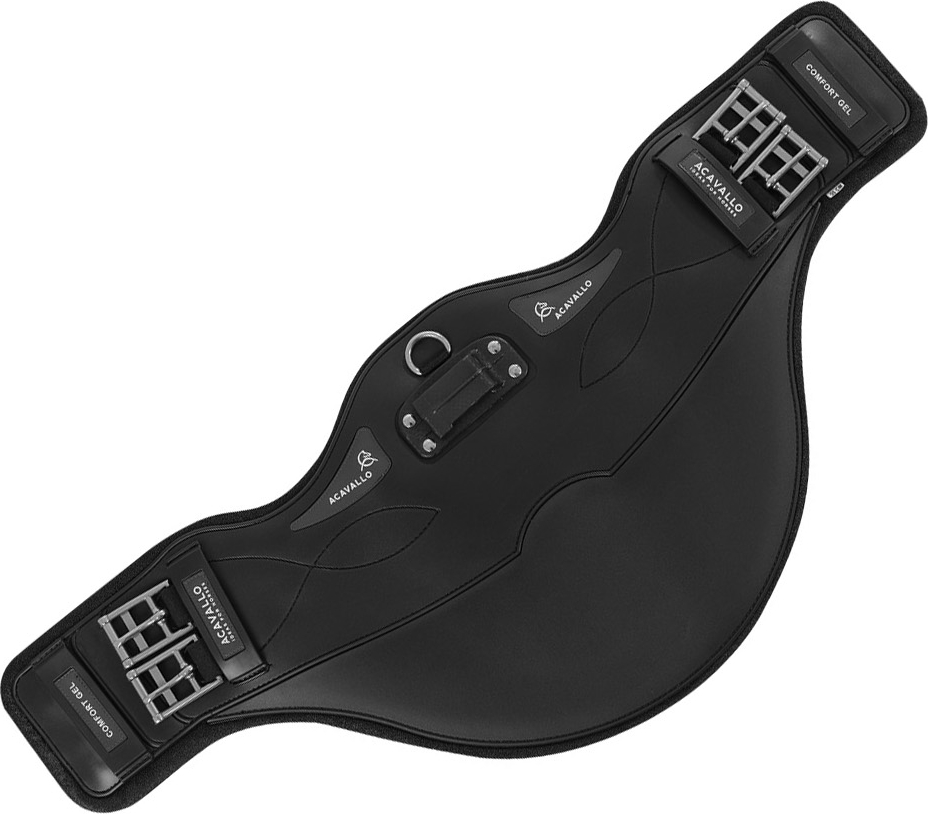 ACAVALLO Podbřišník okopávací Studguard Gel & PVC ACAVALLO, krátký, černý Délka: 75 cm