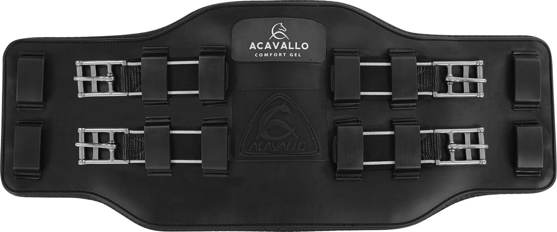 ACAVALLO Podbřišník Icelandic Gel & PVC ACAVALLO, černý Délka: 40 cm