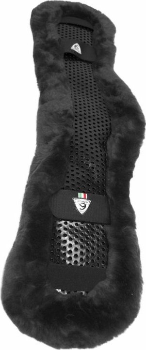 ACAVALLO Potah na podbřišník Shaped Classic Gel Sheepskin ACAVALLO, grey Velikost: 50-60 cm
