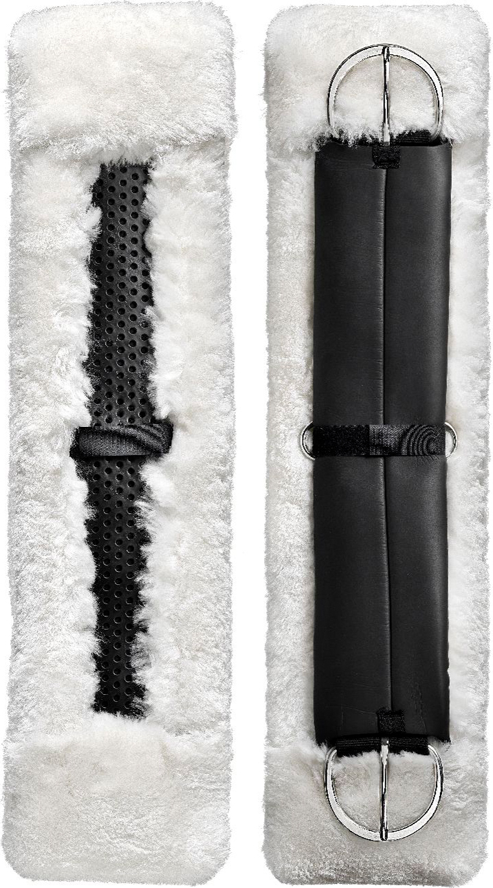 ACAVALLO Potah na westernový podbříšník Classic Gel Sheepskin Acavallo, natural Velikost: M