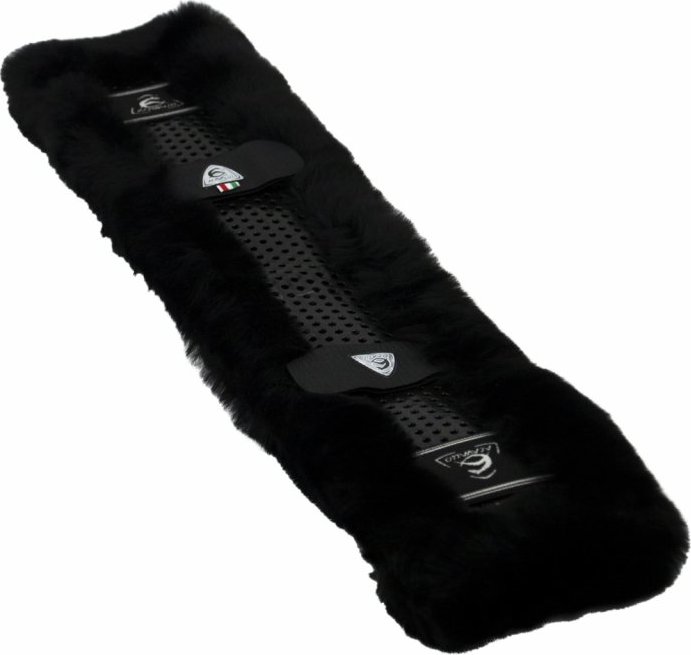 ACAVALLO Potah na podbřišník Eco-Wool/Classic Gel Acavallo, černý Velikost: 50-60 cm
