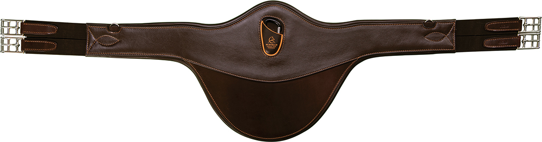 ACAVALLO Podbřišník okopávací Acavallo, s gelem, cognac Délka: 115 cm
