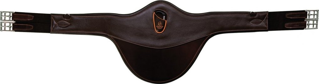 ACAVALLO Podbřišník okopávací Acavallo, s gelem, dark brown Délka: 150 cm