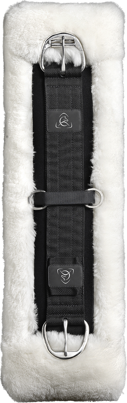 ACAVALLO Potah na westernový podbříšník Wide Gel Sheepskin Acavallo, natural Velikost: S
