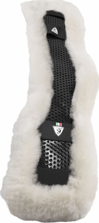 ACAVALLO Potah na podbřišník Eco-Wool Shaped Gel Acavallo, bílý Velikost: 50-60 cm