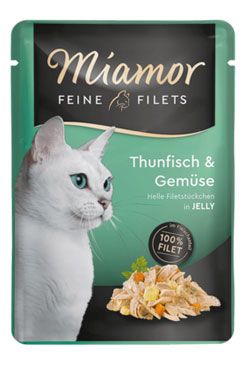 Kapsička pro kočky Filet Miamor tuňák+zelenina v želé, 100 g