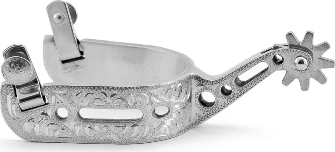Pool's Šporny westernové Aluminum Engraved POOL'S, silver
