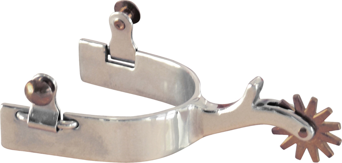 Pool's Šporny westernové Solid Brass Rowel POOL'S, stainless steel