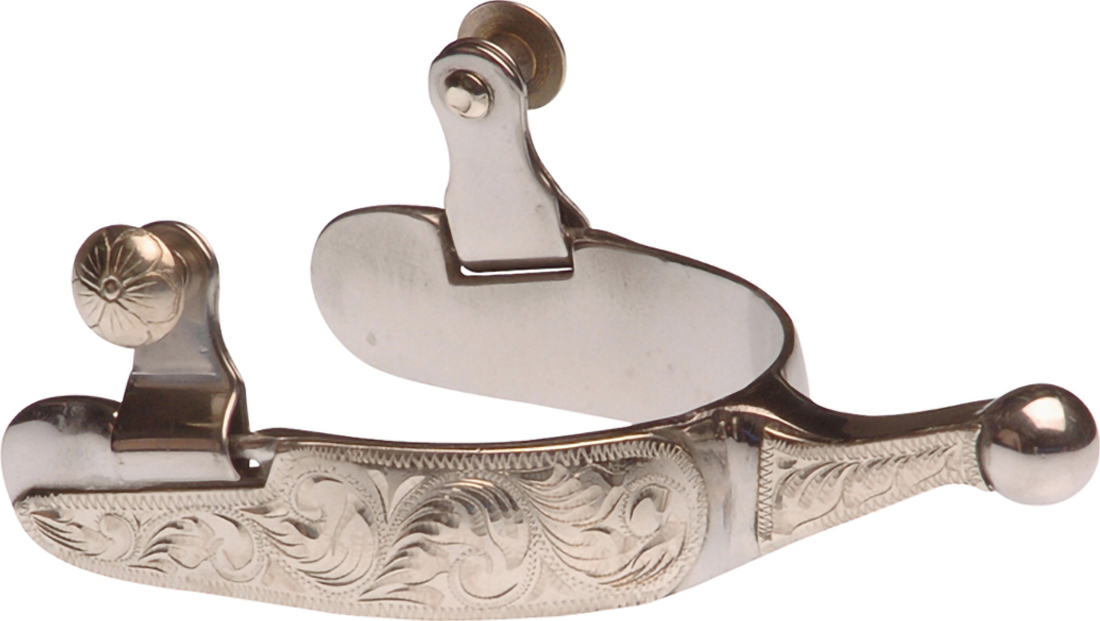 Pool's Šporny westernové Engraved GS Trims POOL'S, silver