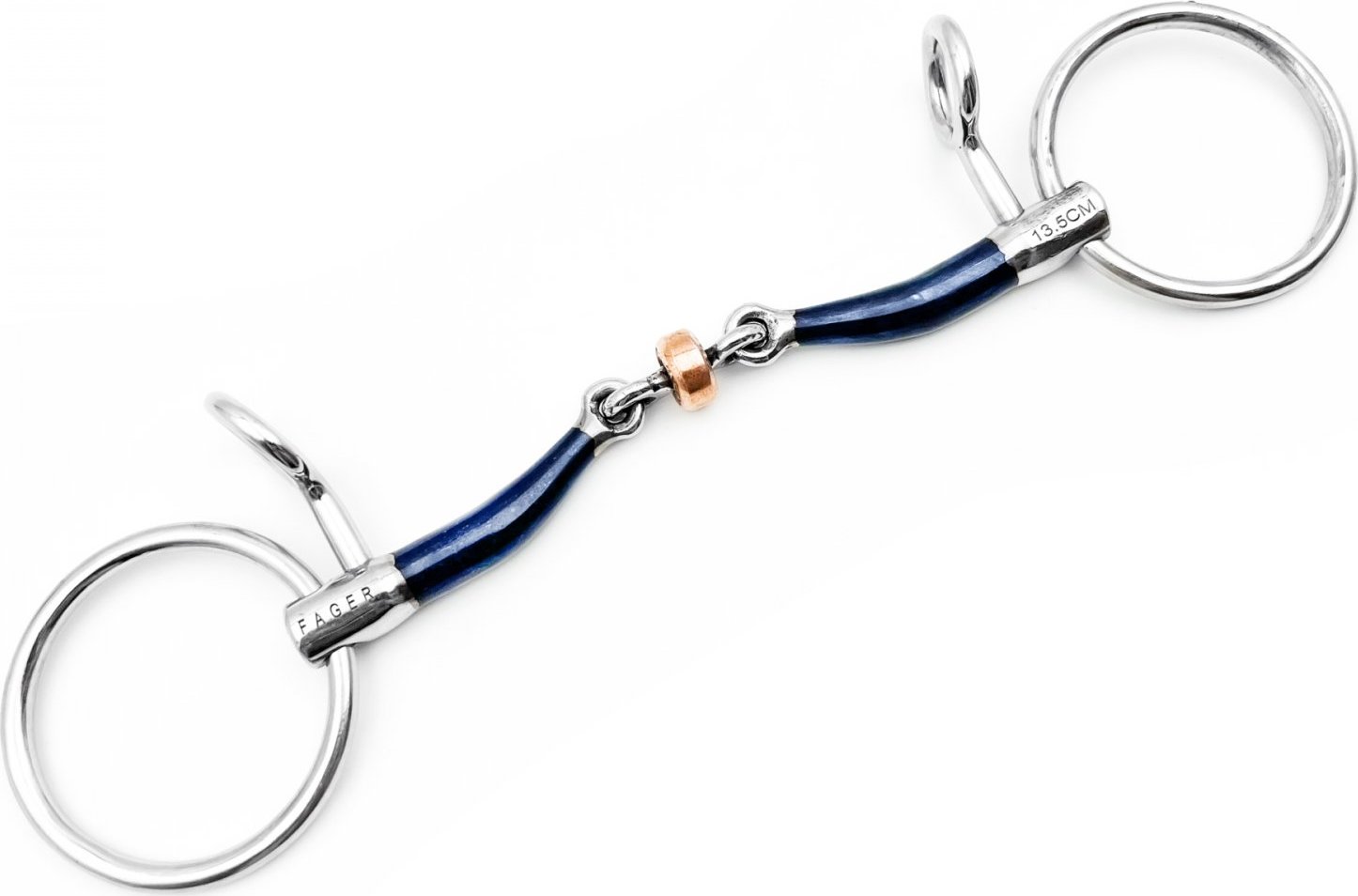 Udidlo Baucher dvakrát lomené Loose Rings Sweet Iron Julia Fager Velikost: 10,5 cm, Tloušťka: 12 mm