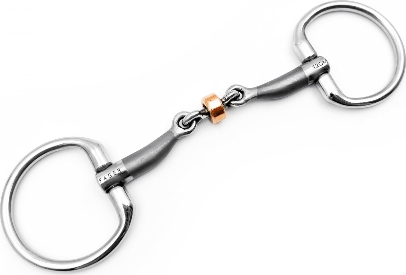 Udidlo olivové dvakrát lomené (bradoon) Sweet Iron Jenny Fager Velikost: 11 cm