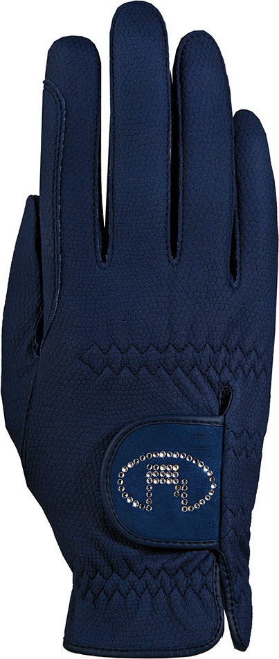 ROECKL Rukavice jezdecké Lisboa Roeckl, navy blue Velikost: 7,5