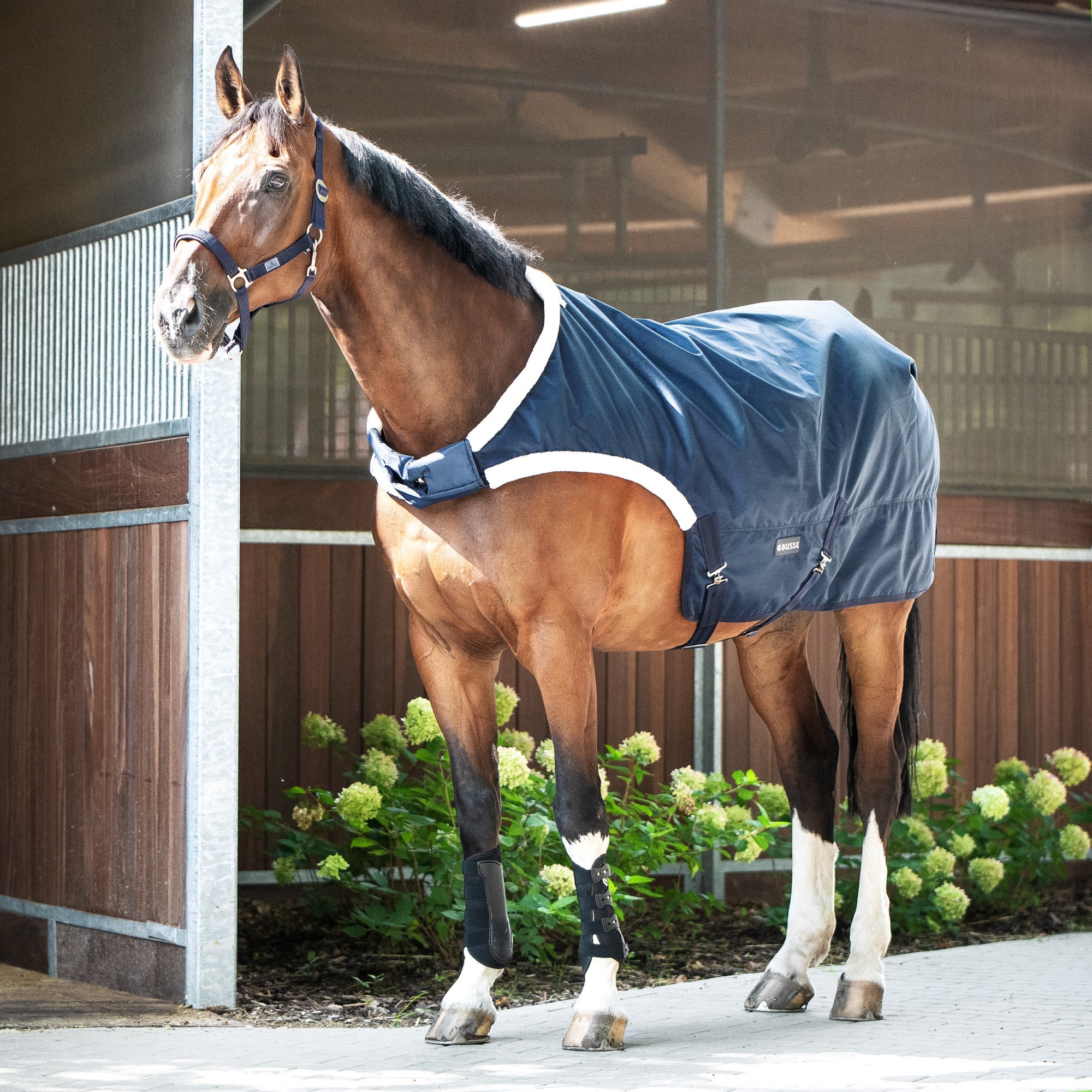 BUSSE Deka pracovní Walking BUSSE, 100 g, nepromokavá, navy Délka zad: 135 cm