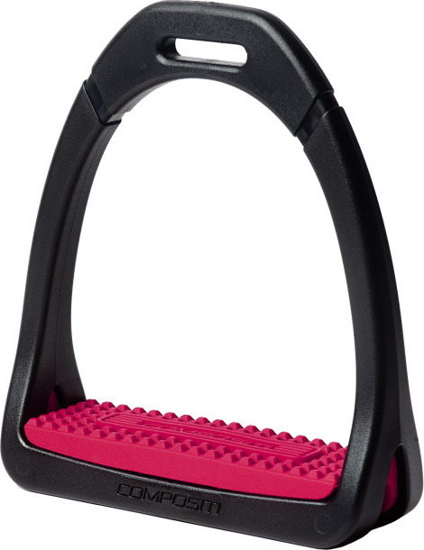 COMPOSITI Třmeny plastové Premium Compositi, 10/12 cm, pár, raspberry Velikost: 12 cm