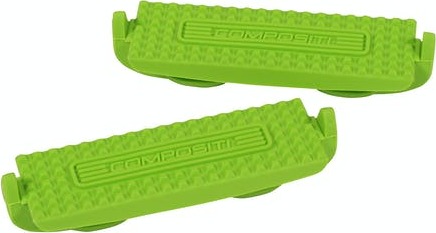 COMPOSITI Podložky do třmenů Premium Compositi, plastové, pár, lime