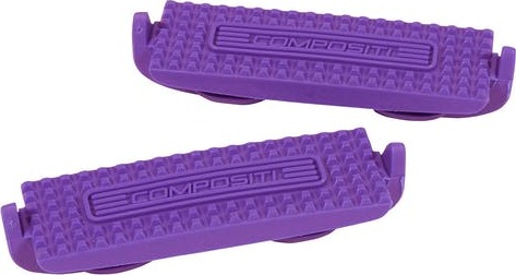 COMPOSITI Podložky do třmenů Premium Compositi, plastové, pár, purple