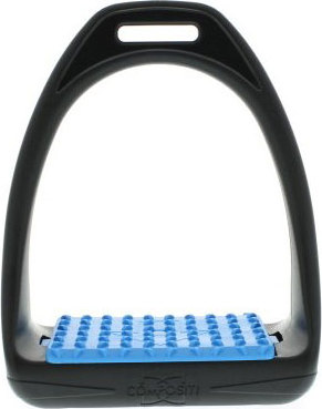 COMPOSITI Třmeny plastové Reflex Compositi, 12 cm, pár, light blue