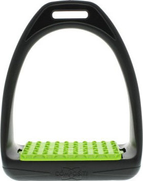 COMPOSITI Třmeny plastové Reflex Compositi, 12 cm, pár, lime