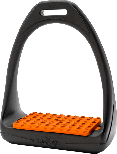 COMPOSITI Třmeny plastové Reflex Compositi, 12 cm, pár, orange