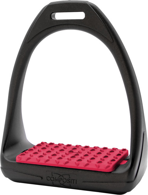 COMPOSITI Třmeny plastové Reflex Compositi, 12 cm, pár, raspberry