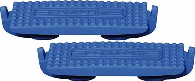 COMPOSITI Podložky do třmenů Premium Compositi, plastové, pár, royal blue