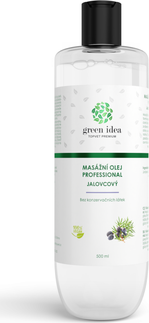 Green idea Olej jalovcový GREEN IDEA, masážní, 500 ml