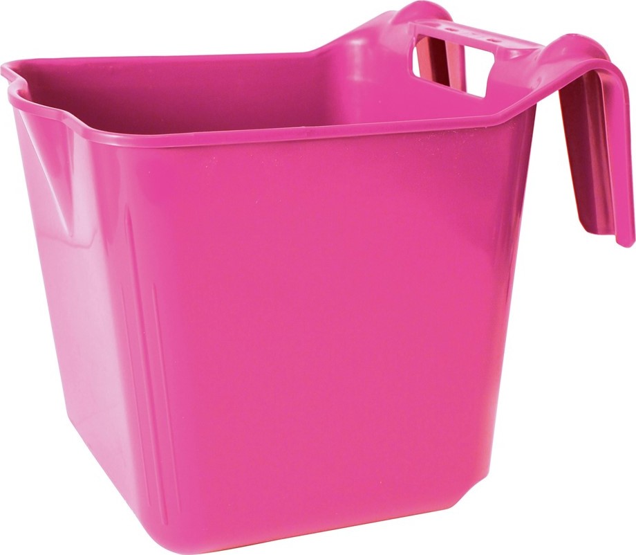 Umbria Equitazione Žlab plastový Umbria Equitazione, s rukojetí, 13 l, fuchsia