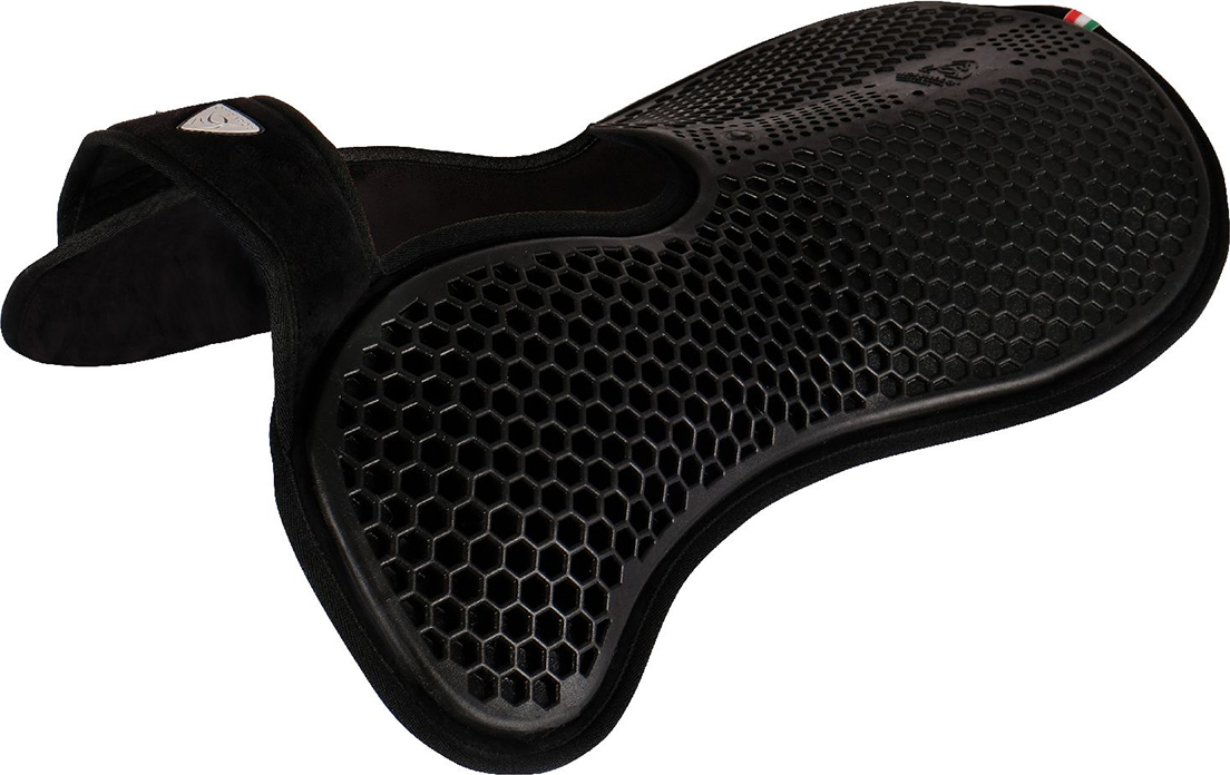 ACAVALLO Dečka gelová Withers Free Hexa Gel & Front Riser w/Micropile Acavallo, černá