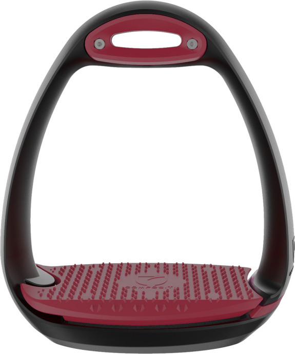 COMPOSITI Třmeny plastové Eole Compositi, 12 cm, burgundy